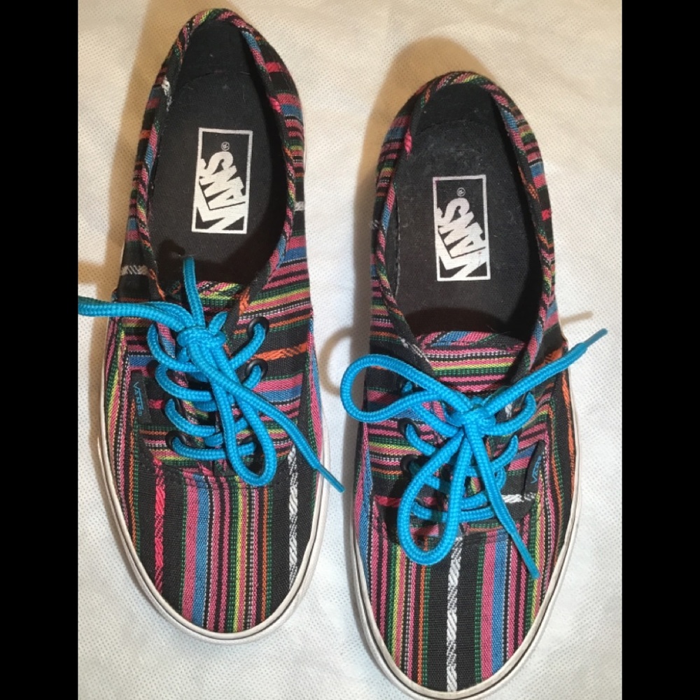 Vans unisex guate stripe sneakers size men6 wo7.5